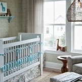 Dizajn sobe za novorođenčad na fotografiji
