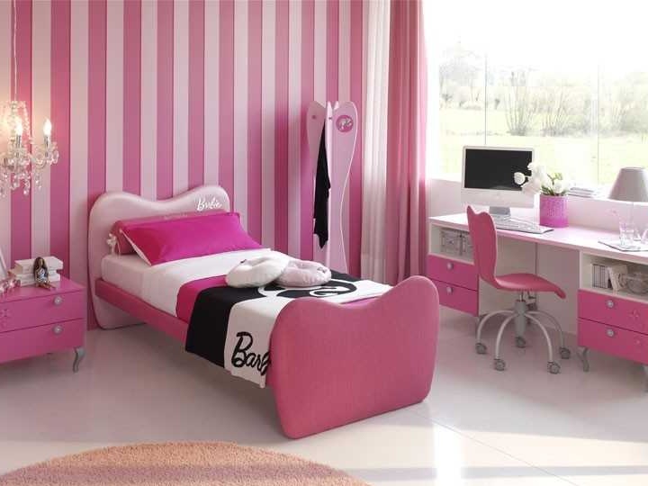Kız tasarım örnekleri için tasarım yatak odası