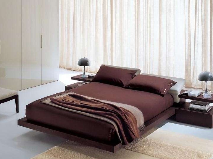 Hermosa cama de alta tecnología