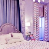 Pink room of teenage girl