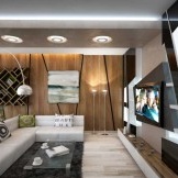 Moderný dizajn obývacej izby