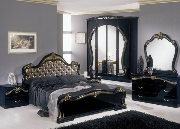 Czarna sypialnia