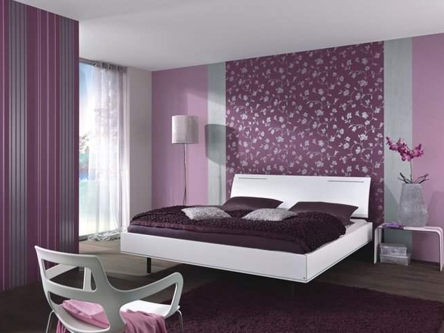 Violeta guļamistaba