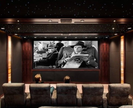 Home cinema interior at disenyo