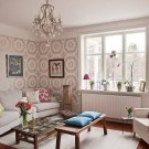 Moderní a módní tapety v obývacím pokoji
