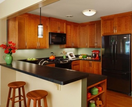 Dark Countertop Kitchen