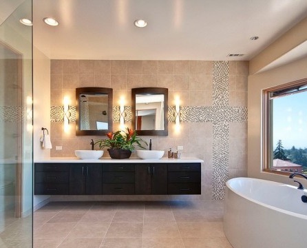 Moderni kylpyhuone