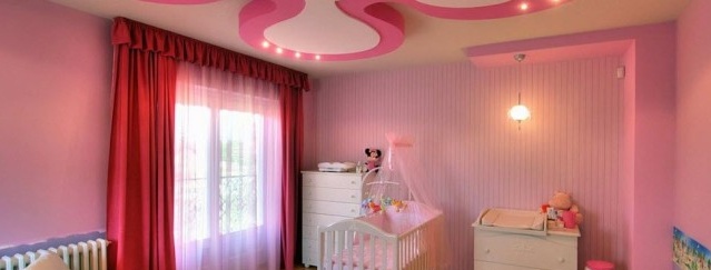 Design stropu v dětském pokoji