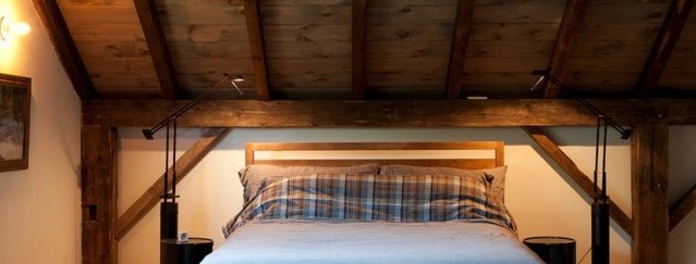 Moderne soveværelse loft design