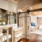 חדר אמבטיה מעץ במדינה