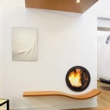 Disenyo ng modernong fireplace