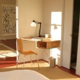Design de quarto de estilo minimalista