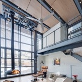 Loft interior living room