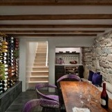 Comfortable wine cellar