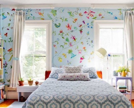 Wallpaper combinations in room design