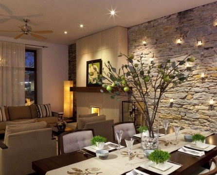 Wild stone trim - using natural stone for wall decoration
