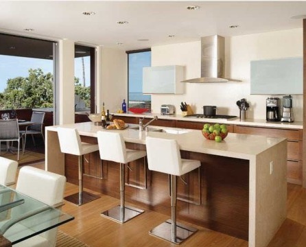Minimalism style kitchen: maximum simplicity for organized people