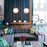 Obývací pokoj s jedinečným interiérem