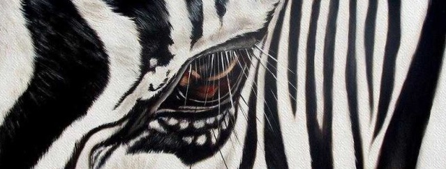 Zebras zīmējums interjerā
