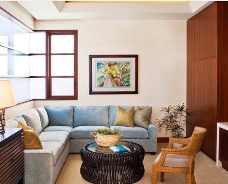 Interiér malého obývacího pokoje: kaleidoskop iluzí