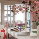 Romantic pink color in the interior