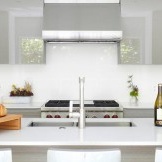 Glossy facades in the kitchen