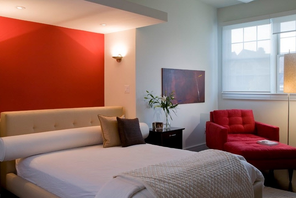 Phòng ngủ màu xanh đỏ