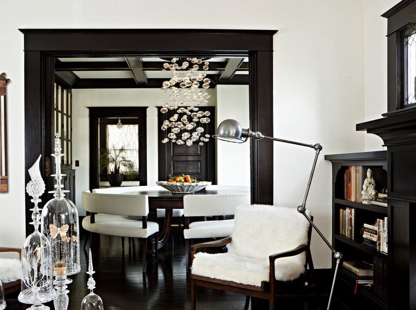 Interior combinado blanco y negro