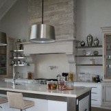 Kitchen in gray tones.