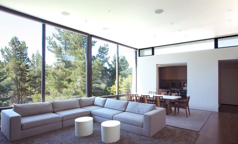 Window design of a large living room