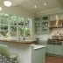 Šviesiai žalia virtuvė