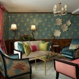 Wallpaper can create a special atmosphere in the hall