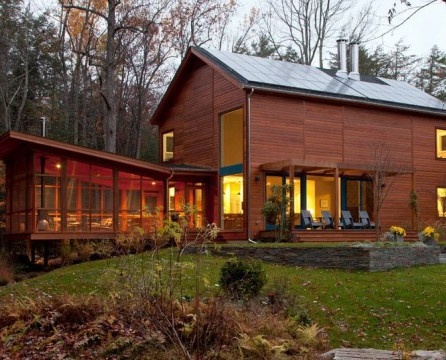 Veranda design av privat hus