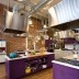 Fioletowe wnętrze kuchni
