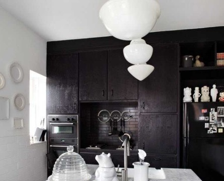 Black and white kitchens