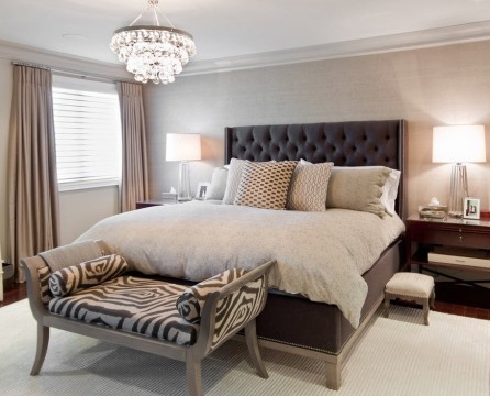 Ljusa väggar - den bästa lösningen för ett grått sovrum