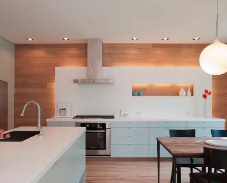 Uvanlig design av et kjøkken med en nisje