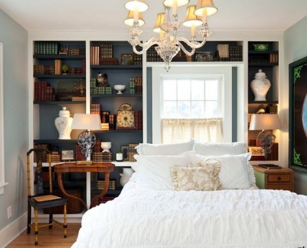 The classic image of a small bedroom
