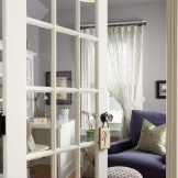 Glass door for a small room
