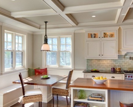 Bright kitchen with two windows