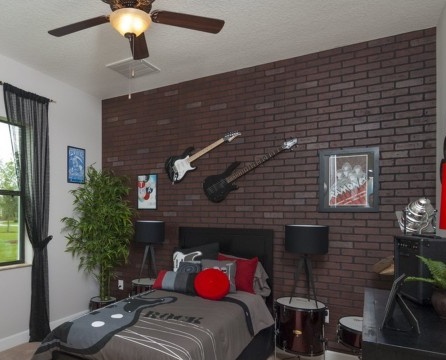 Musical style teenager room