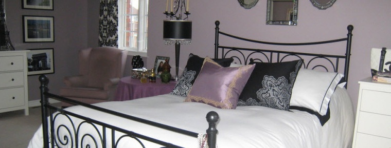 Palette violette pour une chambre