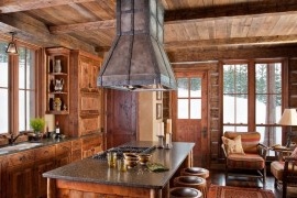 Dřevo v interiéru kuchyně