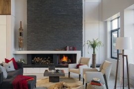 Conception de cheminée pour un intérieur moderne