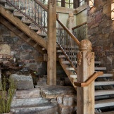 Projekt schodów w wiejskim domu