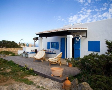 Outdoor terrace of a Spanish country house