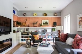 Design moderno di un piccolo soggiorno