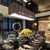 עיצוב חדר אוכל מעולה בדירת סינגפור