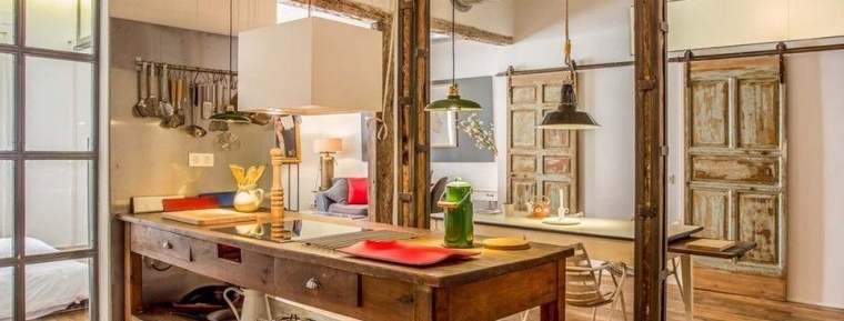 Industrial style in the interior of the apartment