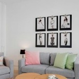 Salon design dans un appartement danois
